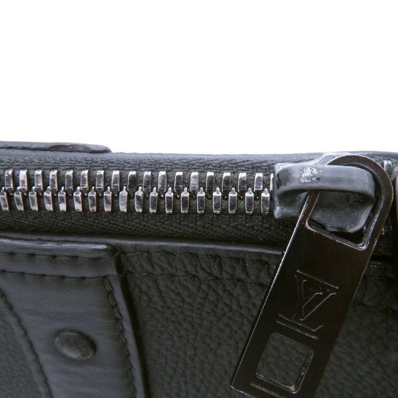 ルイヴィトン ショルダーバッグ グレインカーフレザー/LV アエログラム シティ・キーポル M59255 バッグ 黒 ブラック