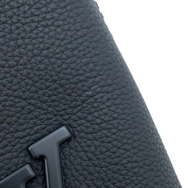 ルイヴィトン クラッチバッグ グレインレザー テイクオフ・ポーチ M69837 LOUIS VUITTON ブラック 黒 メンズ