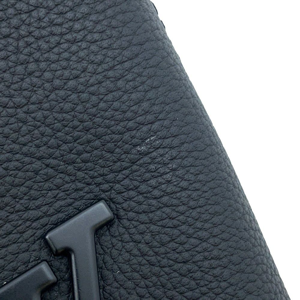 ルイヴィトン クラッチバッグ グレインレザー テイクオフ・ポーチ M69837 LOUIS VUITTON ブラック 黒 メンズ