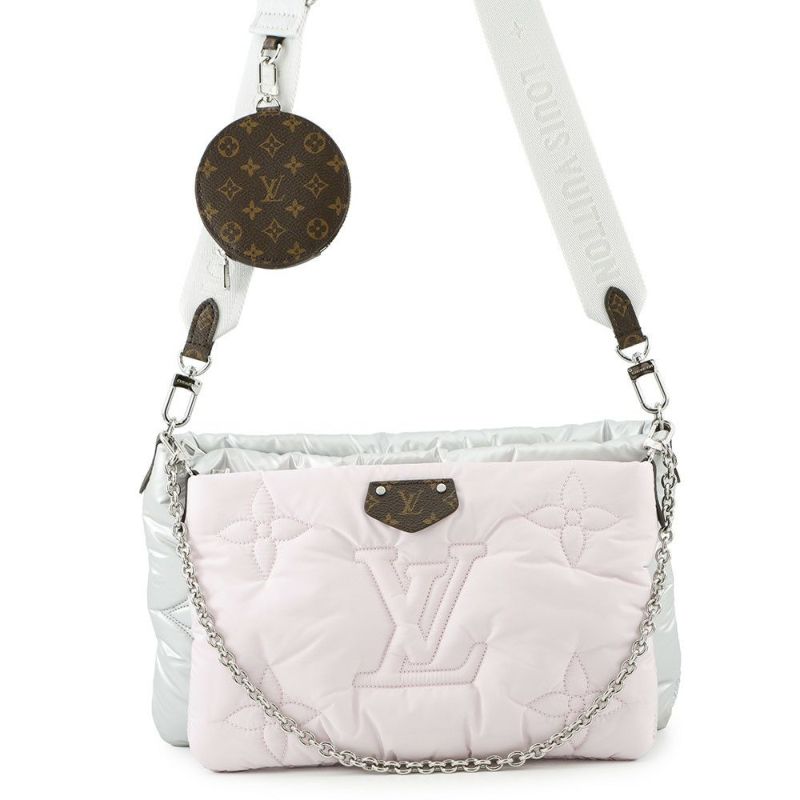 ルイヴィトン ショルダーバッグ モノグラム/リサイクルナイロン LVピロー マキシ ミュルティ・ポシェット・アクセソワール M21056