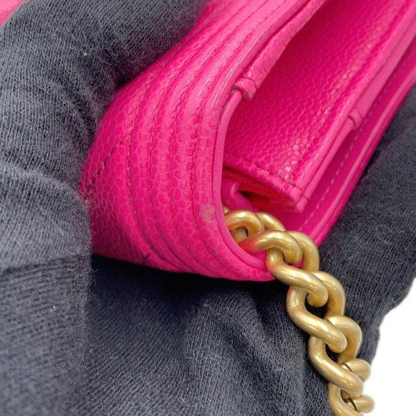 シャネル チェーンウォレット ボーイシャネル シェブロン ココマーク AP1117 CHANEL 財布 Vステッチ