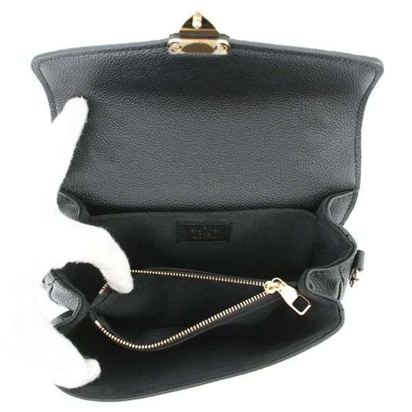 ルイヴィトン ハンドバッグ モノグラム・アンプラント ポシェット・メティス EW M46595 2way ブラック 黒