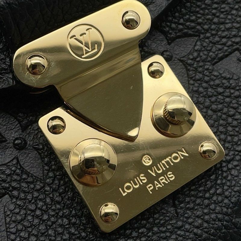 ルイヴィトン ハンドバッグ モノグラム・アンプラント ポシェット・メティス EW M46595 2way ブラック 黒