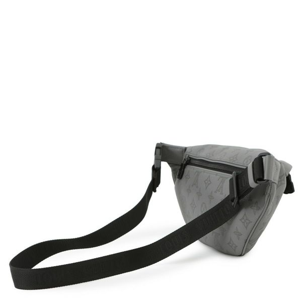 ルイヴィトン ボディバッグ モノグラム・シャドウ ディスカバリー・バムバッグPM M46108 ウエストバッグ 黒 ブラック