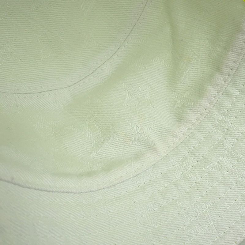 ルイヴィトン バケットハット モノグラム ネオン リバーシブル サイズL M7064L LOUIS VUITTON 帽子 白