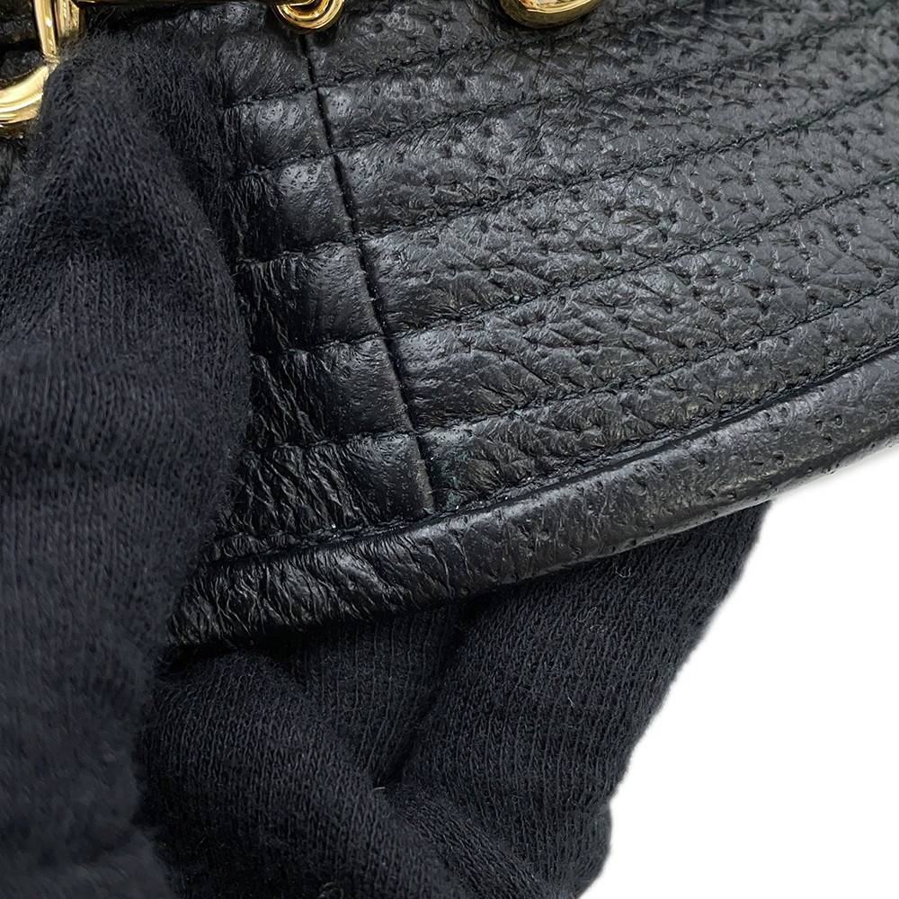 グッチ バケットハット ホースビット サイズS 666600 GUCCI 帽子 メンズ 黒