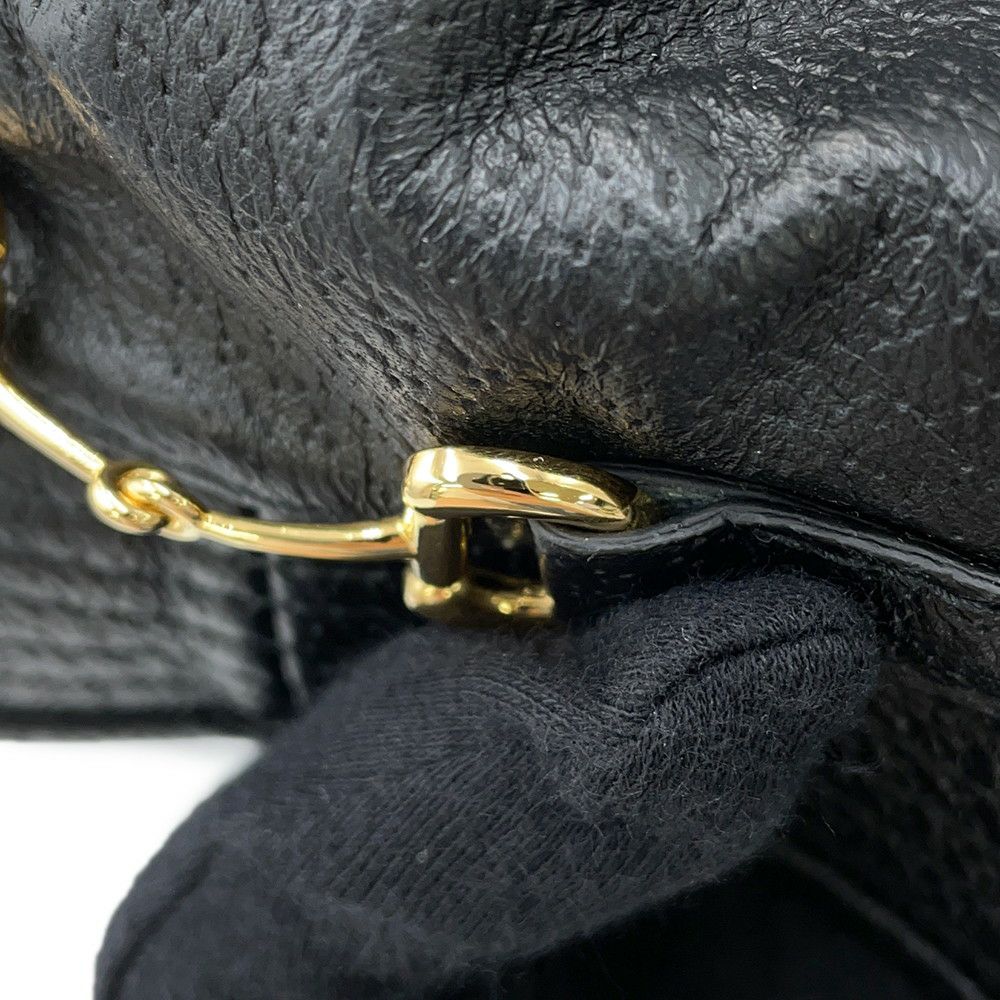 グッチ バケットハット ホースビット サイズS 666600 GUCCI 帽子 メンズ 黒