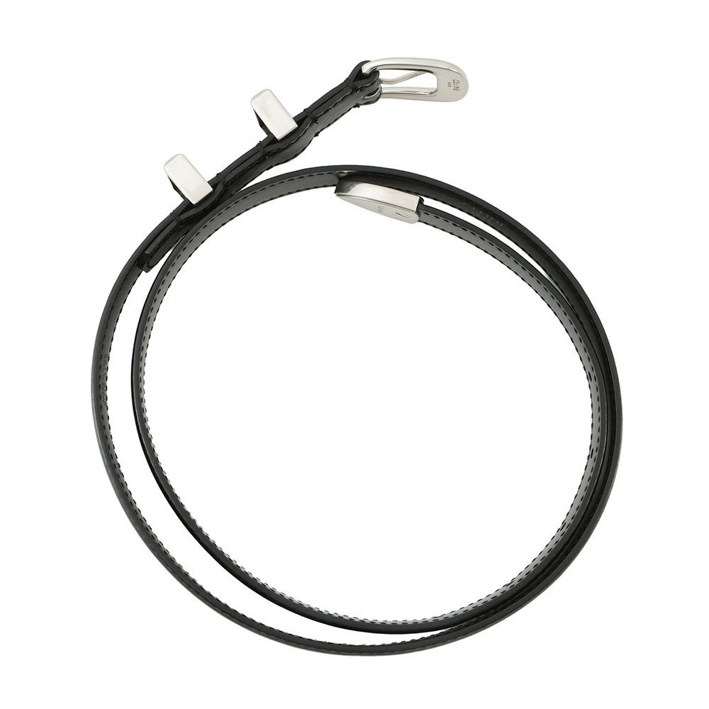 セリーヌ ベルト スモール 18MM ウエスタン ベルト トリヨンレザー サイズ80 45BAE3A01 CELINE 黒