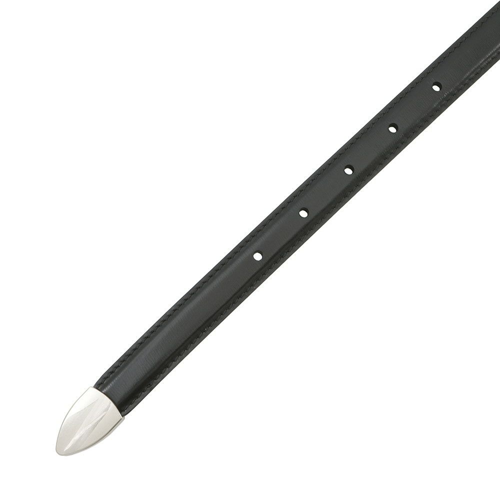 セリーヌ ベルト スモール 18MM ウエスタン ベルト トリヨンレザー サイズ80 45BAE3A01 CELINE 黒