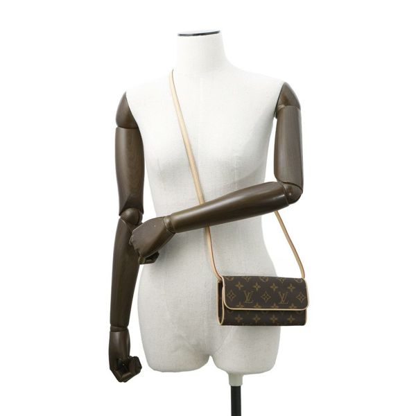 ルイヴィトン ショルダーバッグ モノグラム ポシェットツインPM M51854 LOUIS VUITTON