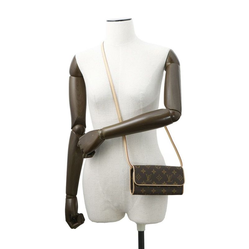 ルイヴィトン ショルダーバッグ モノグラム ポシェットツインPM M51854 LOUIS VUITTON