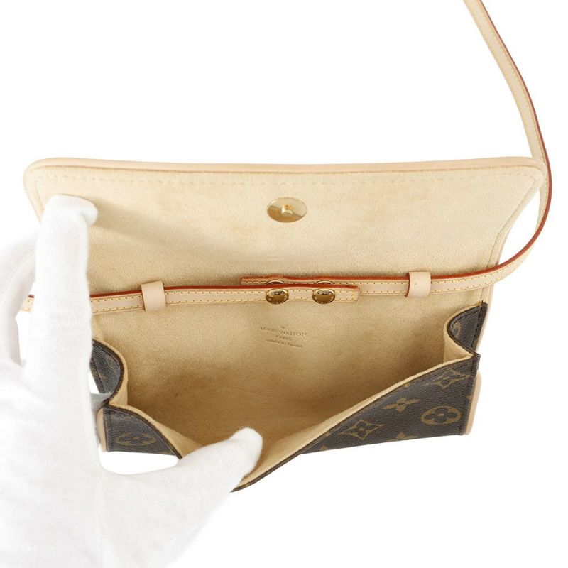 ルイヴィトン ショルダーバッグ モノグラム ポシェットツインPM M51854 LOUIS VUITTON