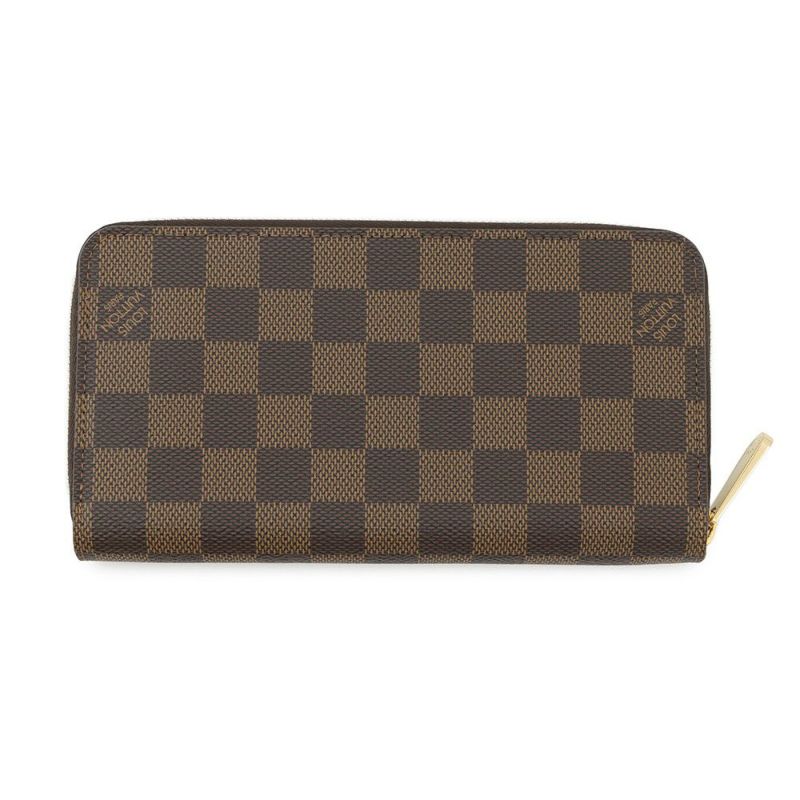 ルイヴィトン 長財布 ダミエ・エベヌ ジッピー・ウォレット N41661 LOUIS VUITTON ラウンドファスナー