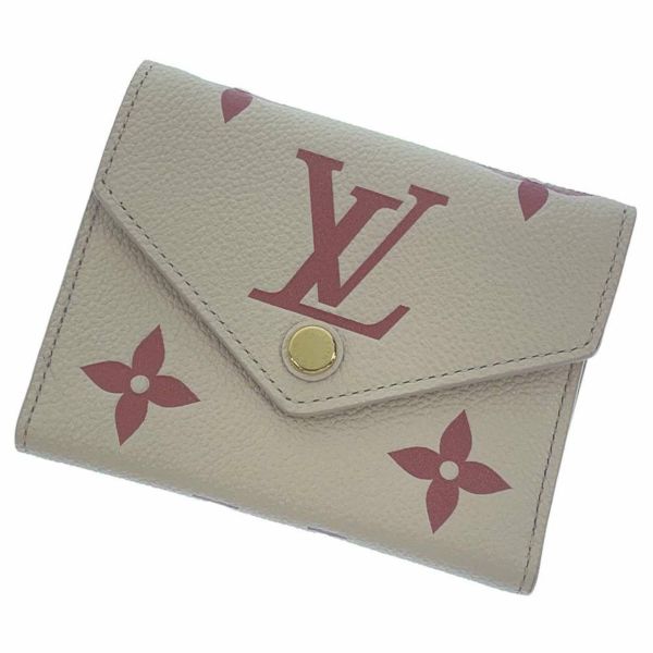 ルイヴィトン 三つ折り財布 モノグラム・アンプラント ポルトフォイユ・ヴィクトリーヌ M82062 LOUIS VUITTON 財布 バイカラー