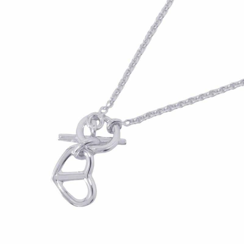 エルメス ネックレス アミュレット カシュクール SV925シルバー ジュエリー ペンダント ハートモチーフ