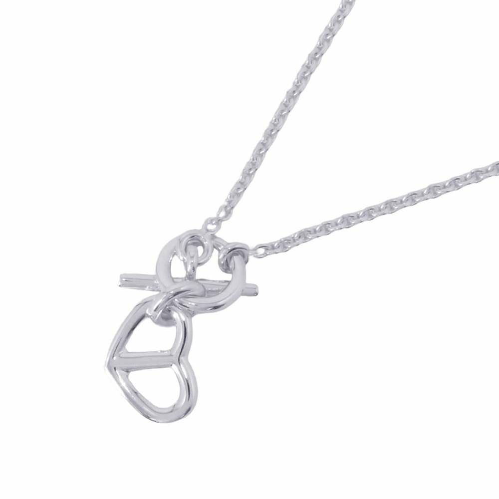 エルメス ネックレス アミュレット カシュクール SV925シルバー ジュエリー ペンダント ハートモチーフ