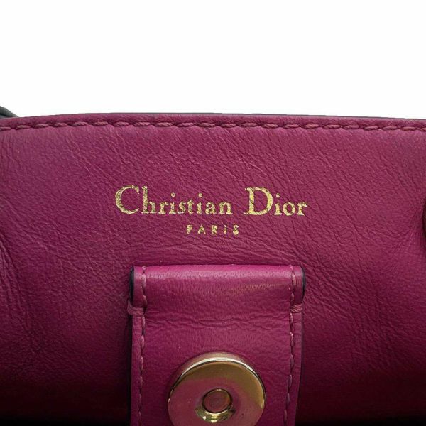 クリスチャン・ディオール ハンドバッグ ディオリッシモ レザー M09020TRL Christian Dior 2wayショルダー 黒