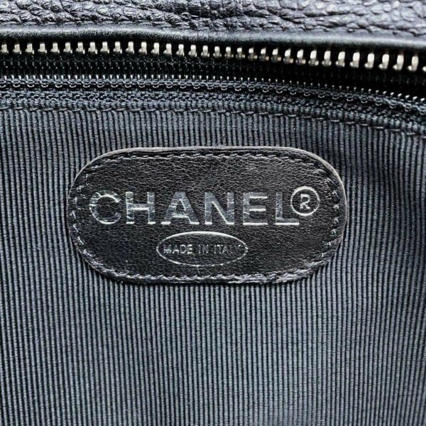 シャネル チェーントートバッグ トリプルココ キャビアスキン CHANEL バッグ ショルダーバッグ 黒