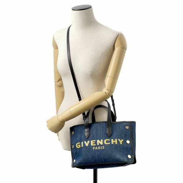 ジバンシー ハンドバッグ ボンド デニム ロゴ BB50E5B10H GIVENCHY 2wayショルダー