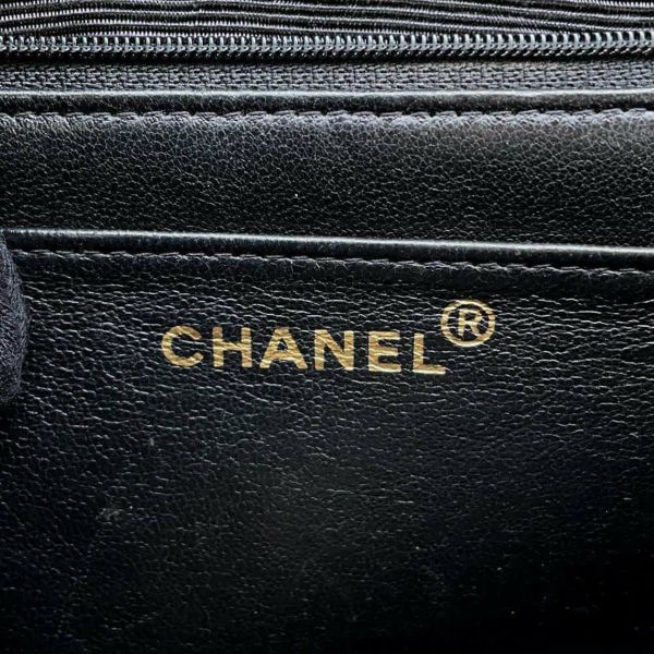 シャネル チェーンショルダーバッグ マドモアゼル ココマーク キャビアスキン CHANEL バッグ 黒