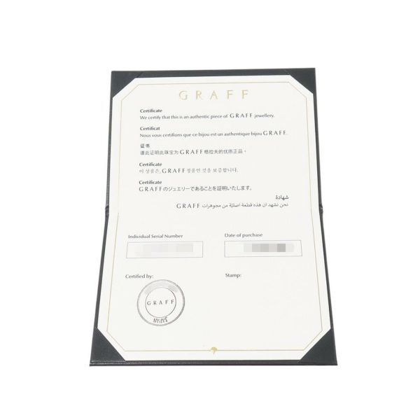 グラフ ブレスレット ワイルド フラワー オープン パヴェ ダイヤモンド バングル ダイヤ 計約0.82ct K18WGホワイトゴールド RGB540