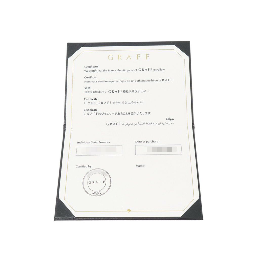 グラフ ブレスレット ワイルド フラワー オープン パヴェ ダイヤモンド バングル ダイヤ 計約0.82ct K18WGホワイトゴールド RGB540