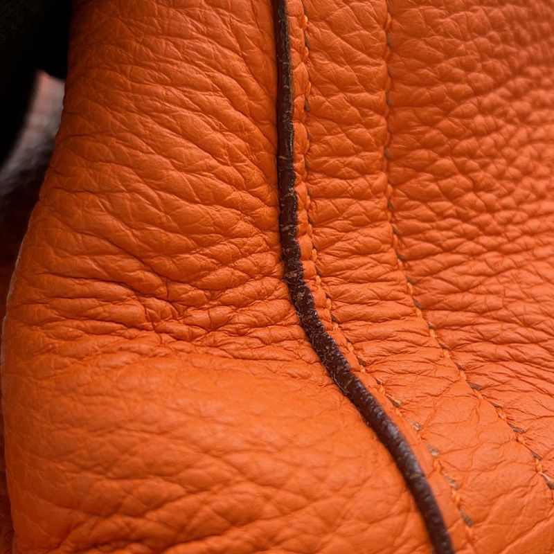 エルメス ハンドバッグ ボリード31 オレンジ/ゴールド金具 トリヨンクレマンス □H刻印 2wayショルダー