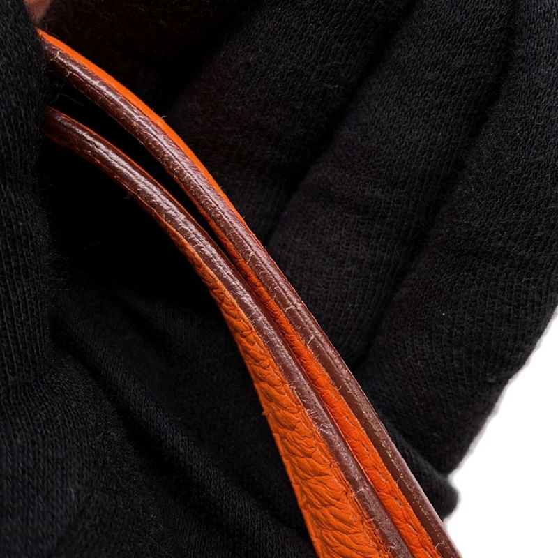 エルメス ハンドバッグ ボリード31 オレンジ/ゴールド金具 トリヨンクレマンス □H刻印 2wayショルダー