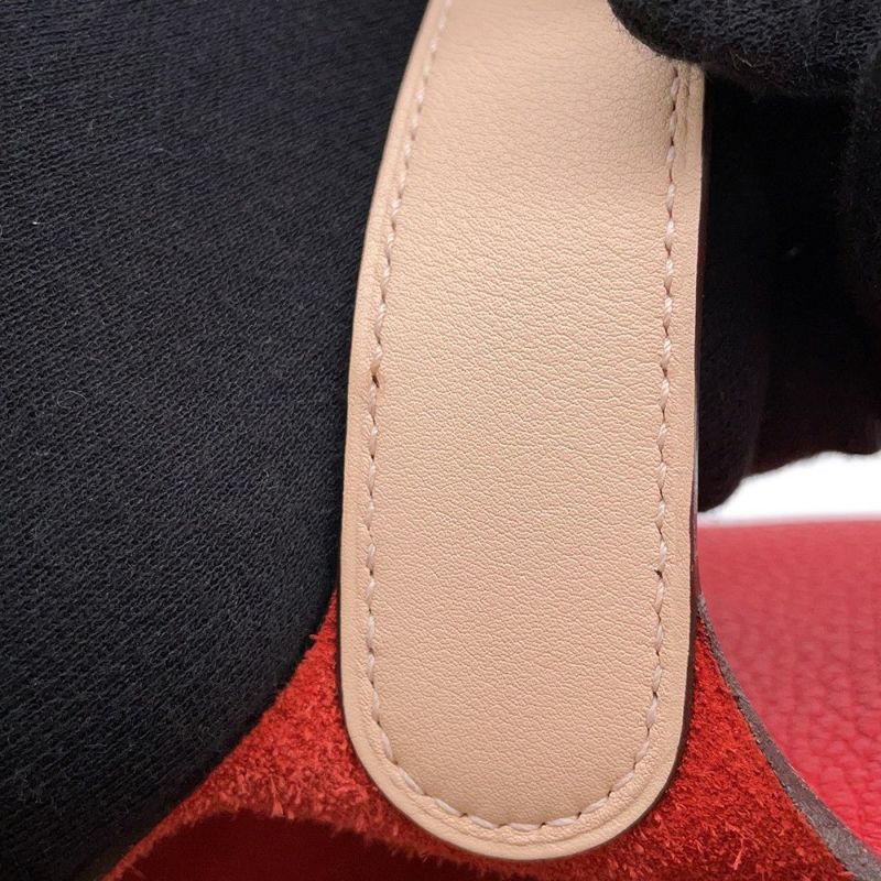 エルメス ピコタンロックMM ルージュトマト/ローズエグランタイン/シルバー金具 トリヨンクレマンス/スイフト X刻印