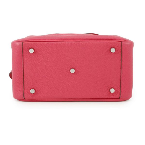 エルメス ハンドバッグ リンディ26  ローズエクストリーム/シルバー金具 トリヨンクレマンス D刻印 2wayショルダー