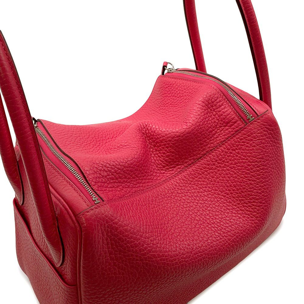 エルメス ハンドバッグ リンディ26  ローズエクストリーム/シルバー金具 トリヨンクレマンス D刻印 2wayショルダー