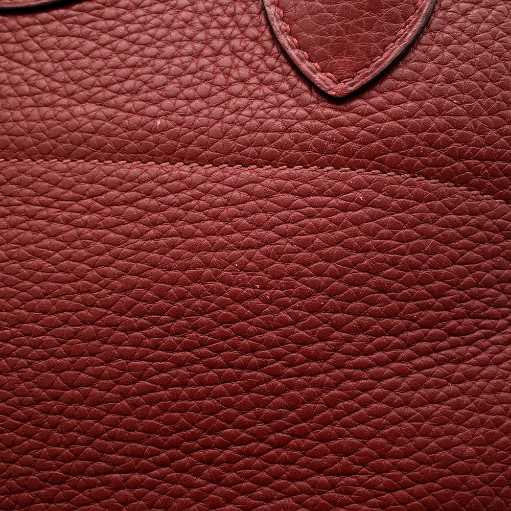 エルメス ハンドバッグ ボリード31 ルージュアッシュ/シルバー金具 トリヨンクレマンス □I刻印 2wayショルダー