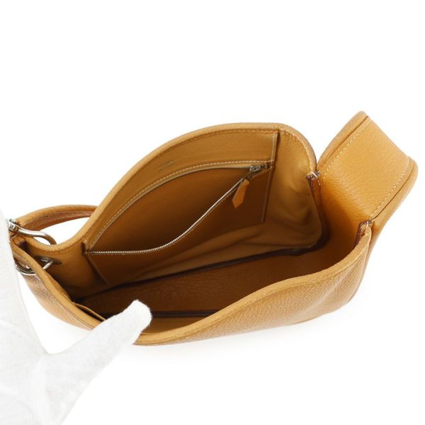 エルメス ショルダーバッグ マニーユ ドゥ ナチュラル/シルバー金具 アルデンヌ □D刻印 HERMES バッグ
