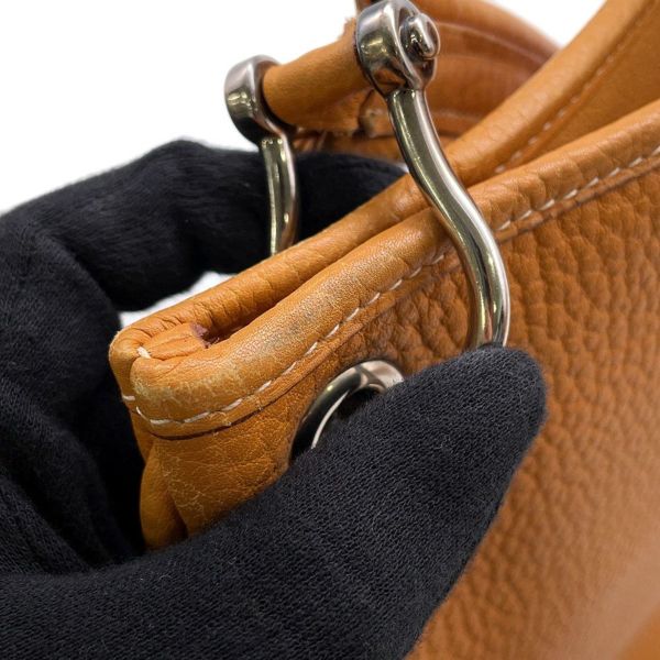 エルメス ショルダーバッグ マニーユ ドゥ ナチュラル/シルバー金具 アルデンヌ □D刻印 HERMES バッグ