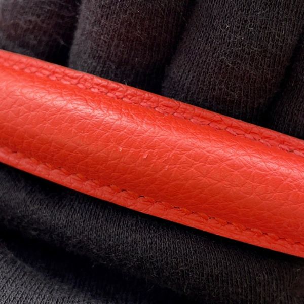 エルメス ハンドバッグ ケリー32 内縫い オレンジポピー/ゴールド金具 トリヨンクレマンス T刻印 2wayショルダー