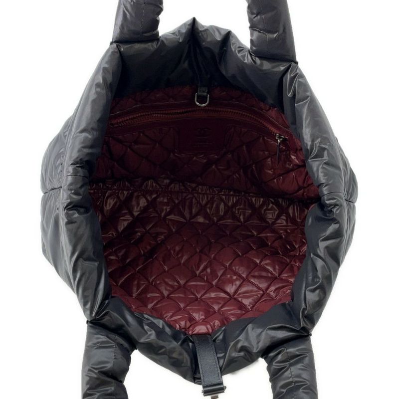 シャネル トートバッグ コココクーン ココマーク ナイロン A47107 CHANEL バッグ 黒