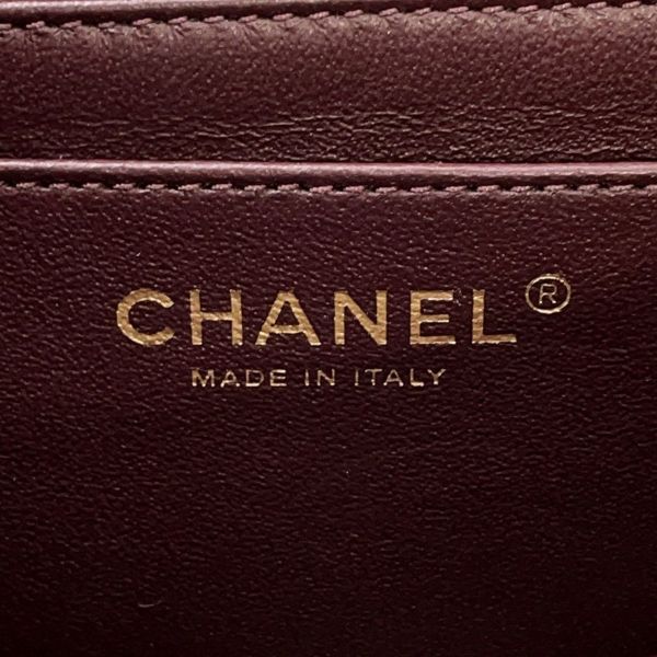 シャネル チェーンショルダーバッグ マトラッセ ココマーク ラムスキン CHANEL バッグ