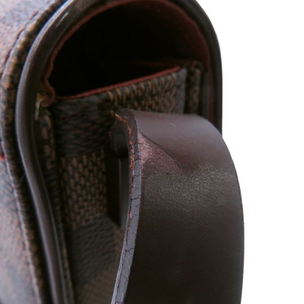 ルイヴィトン ショルダーバッグ ダミエ・エベヌ トライベッカ・カレ N51161 LOUIS VUITTON ヴィトン バッグ レッド