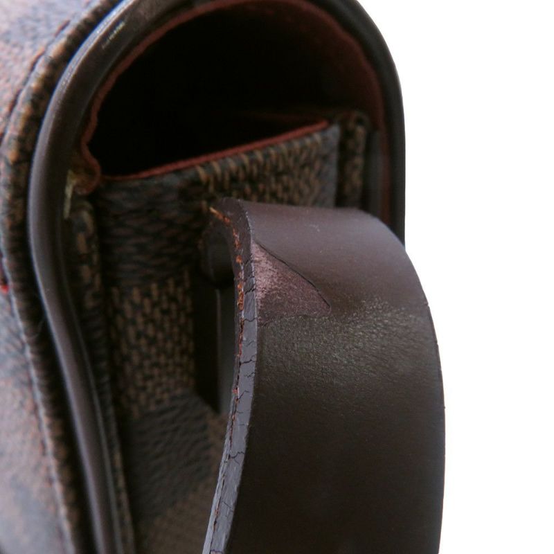 ルイヴィトン ショルダーバッグ ダミエ・エベヌ トライベッカ・カレ N51161 LOUIS VUITTON ヴィトン バッグ レッド