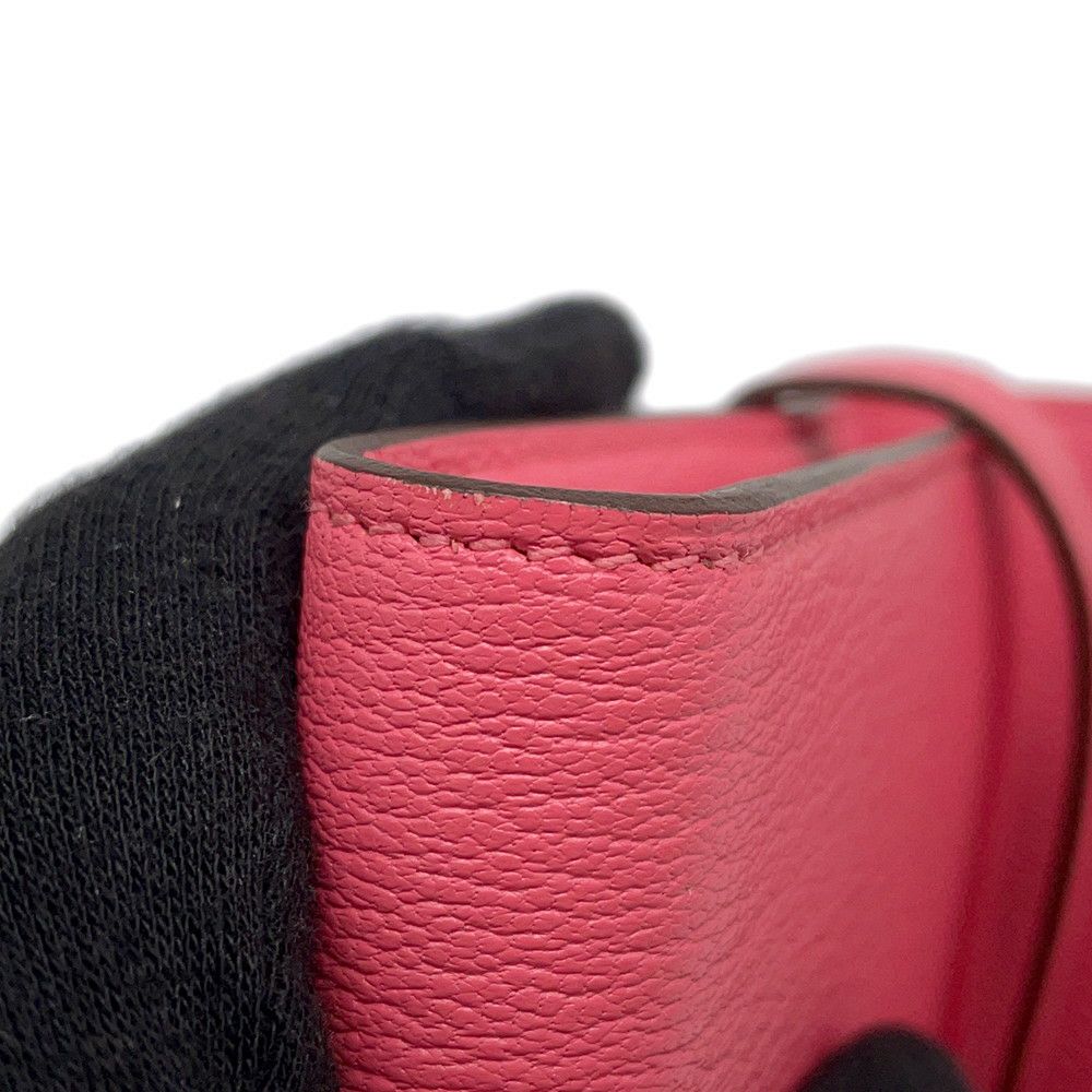 エルメス 長財布 ケリーウォレット ロング ローズリップスティック/ゴールド金具 シェブルミゾル X刻印