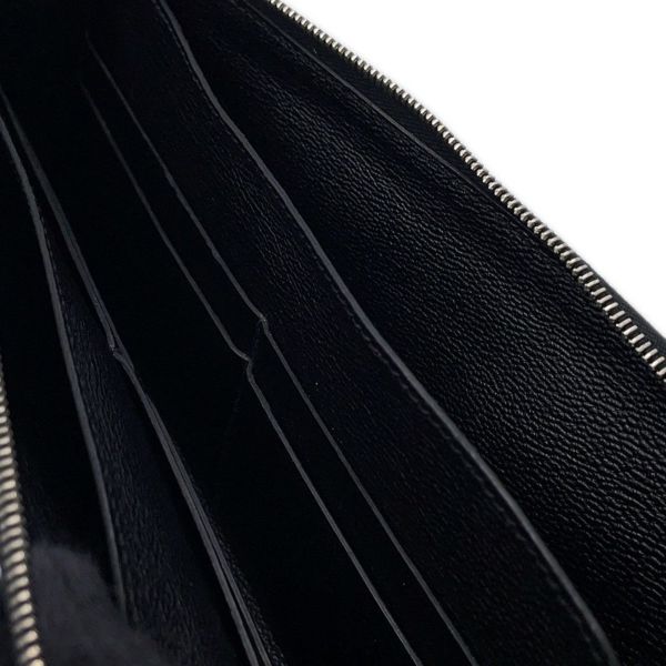 エルメス 長財布 リミックス コンバイン ブラック/シルバー金具 アリゲーターマット C刻印 HERMES 財布 黒
