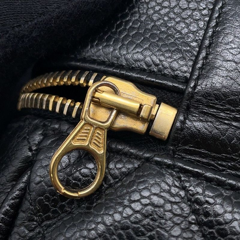 シャネル チェーンショルダーバッグ マトラッセ バニティバッグ キャビアスキン CHANEL バッグ 黒