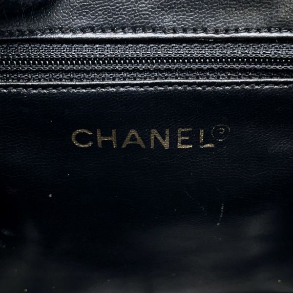 シャネル チェーンショルダーバッグ マトラッセ バニティバッグ キャビアスキン CHANEL バッグ 黒