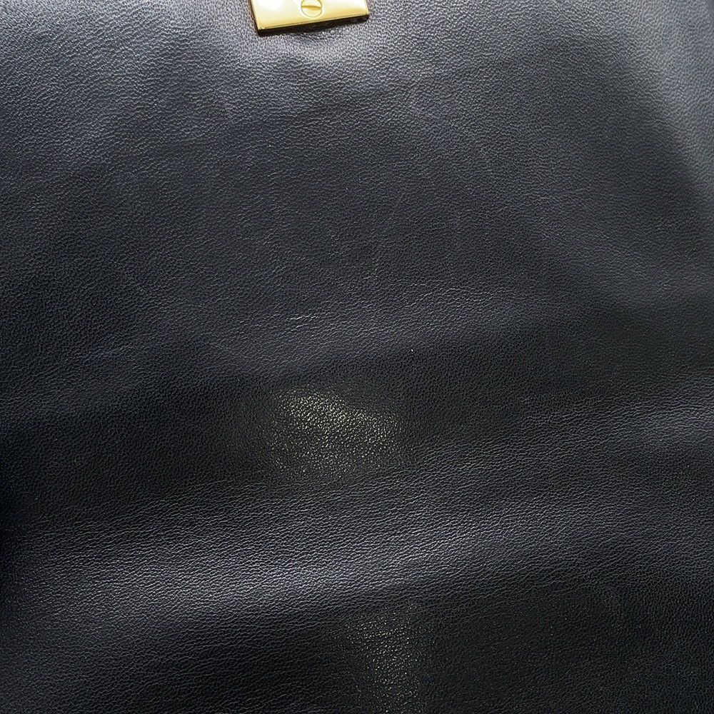 シャネル ショルダーバッグ フルフラップ マトラッセ ココマーク ラムスキン CHANEL バッグ 黒