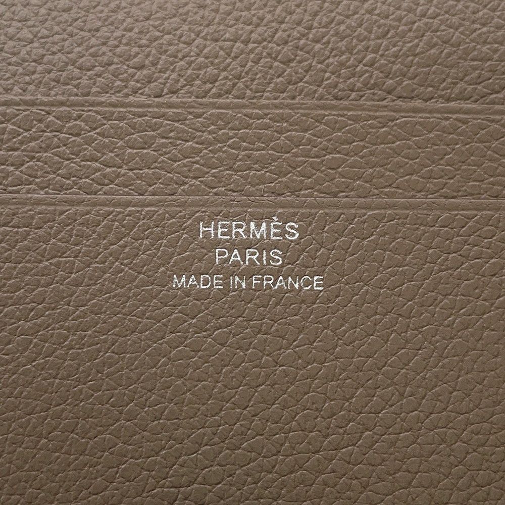 エルメス カードケース Hセリエ オリゾンタル エトゥープ エバーカラー B刻印 HERMES 名刺入れ