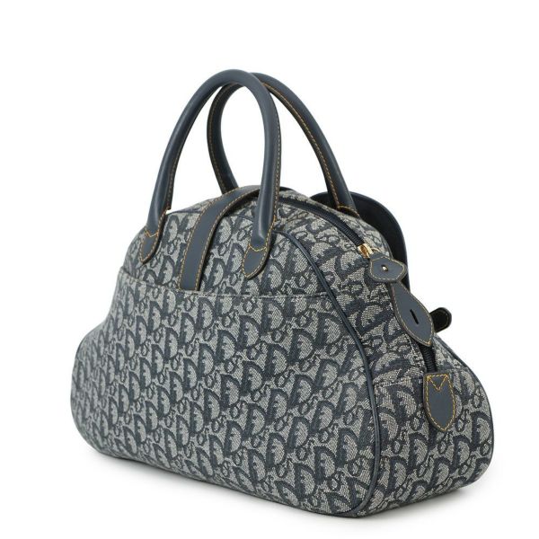 クリスチャン・ディオール ハンドバッグ オブリーク ダブルサドルバッグ キャンバス Christian Dior ボストンバッグ トロッター