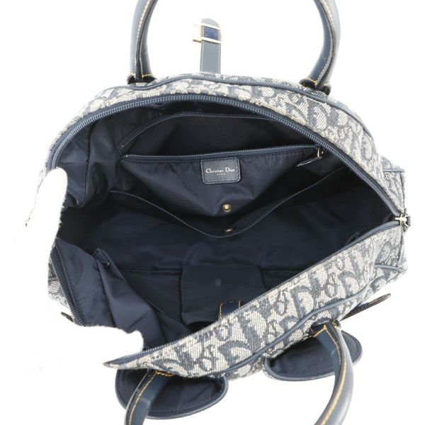 クリスチャン・ディオール ハンドバッグ オブリーク ダブルサドルバッグ キャンバス Christian Dior ボストンバッグ トロッター