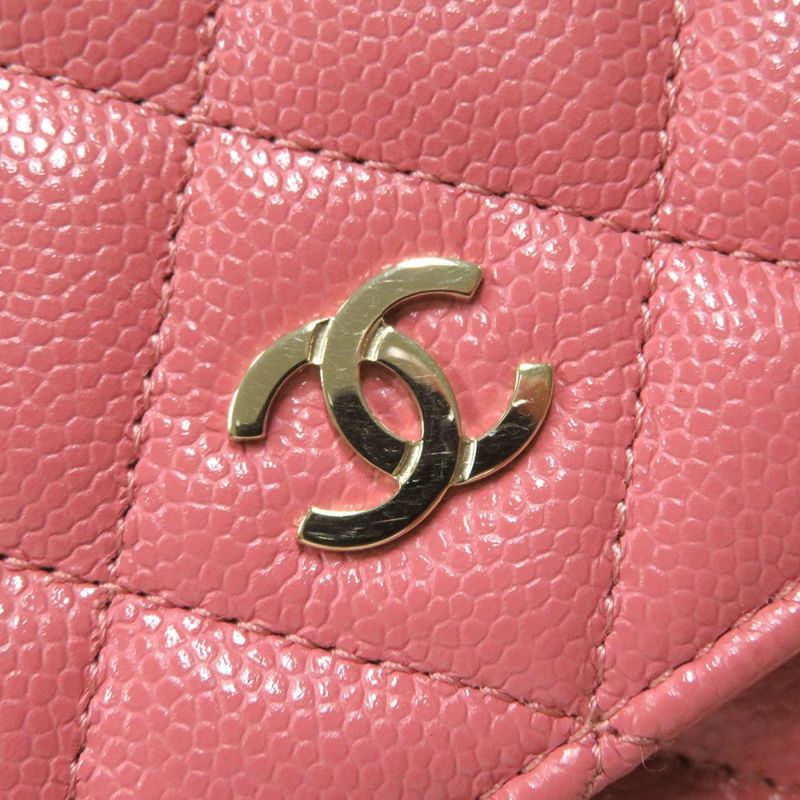シャネル チェーンウォレット マトラッセ ココマーク キャビアスキン キルティング AP0250 CHANEL 財布