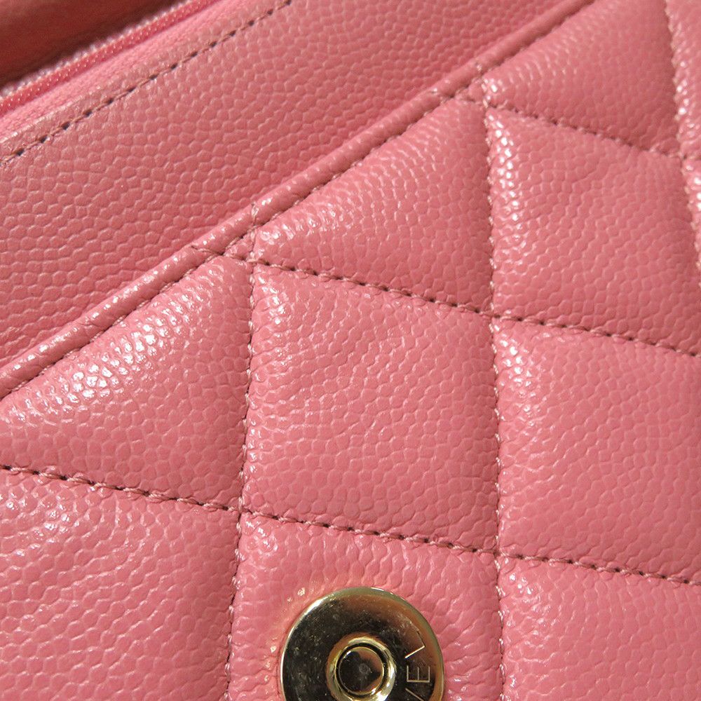 シャネル チェーンウォレット マトラッセ ココマーク キャビアスキン キルティング AP0250 CHANEL 財布