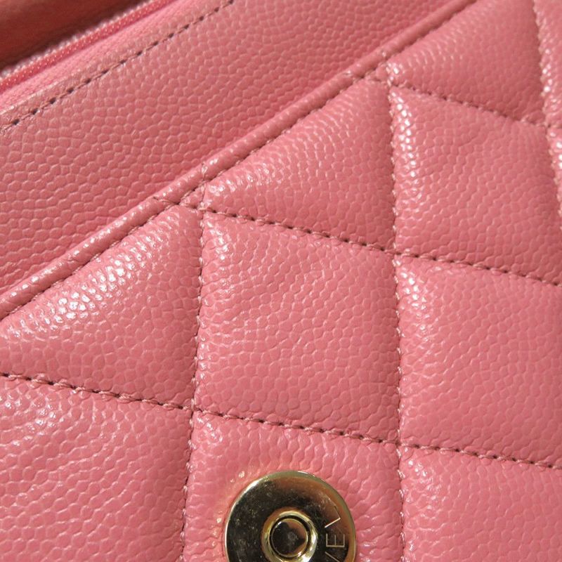 シャネル チェーンウォレット マトラッセ ココマーク キャビアスキン キルティング AP0250 CHANEL 財布